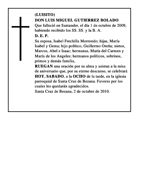 DON LUIS MIGUEL GUTIERREZ BOLADO