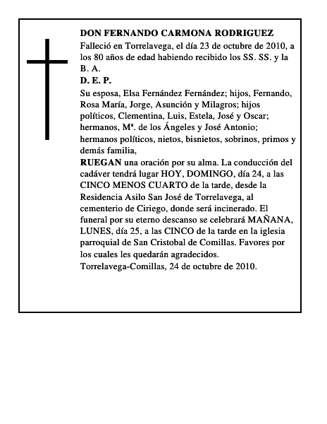 DON FERNANDO CARMONA RODRIGUEZ