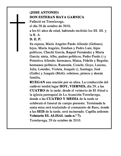 DON ESTEBAN HAYA GARNICA