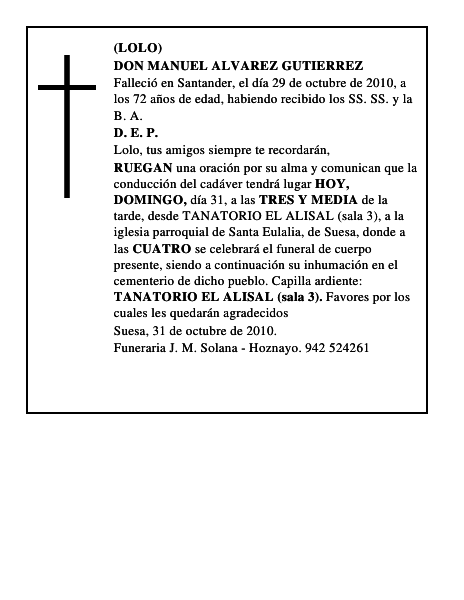 DON MANUEL ALVAREZ GUTIERREZ