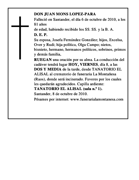 DON JUAN MONS LOPEZ-PARA