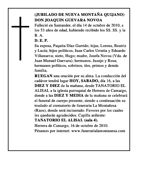 DON JOAQUIN GUEVARA NOVOA