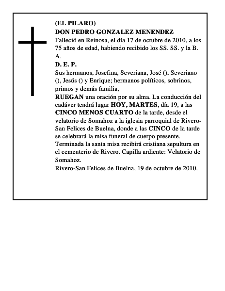 DON PEDRO GONZALEZ MENENDEZ