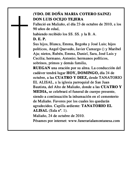 DON LUIS OCEJO TEJERA