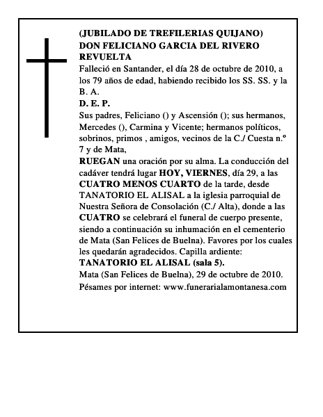DON FELICIANO GARCIA DEL RIVERO REVUELTA