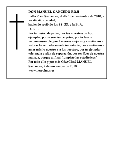 DON MANUEL GANCEDO ROJI