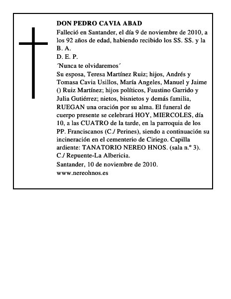 DON PEDRO CAVIA ABAD