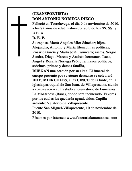 DON ANTONIO NORIEGA DIEGO