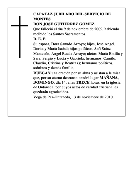 DON JOSE GUTIERREZ GOMEZ