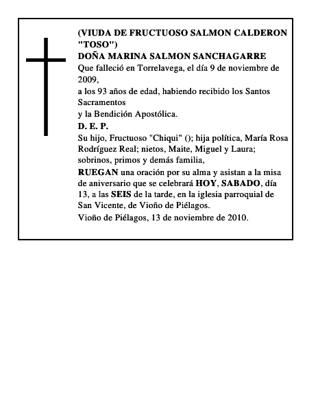 DOÑA MARINA SALMON SANCHAGARRE