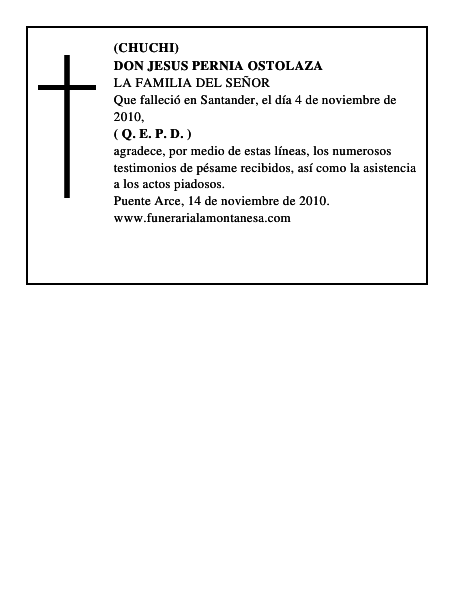 DON JESUS PERNIA OSTOLAZA