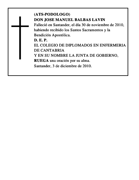DON JOSE MANUEL BALBAS LAVIN
