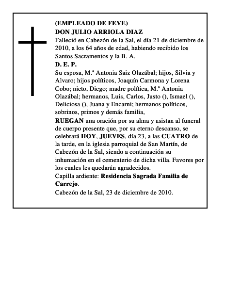 DON JULIO ARRIOLA DIAZ