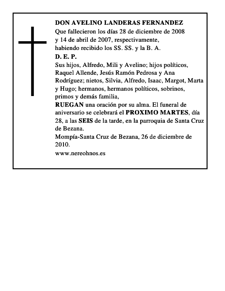 DON AVELINO LANDERAS FERNANDEZ