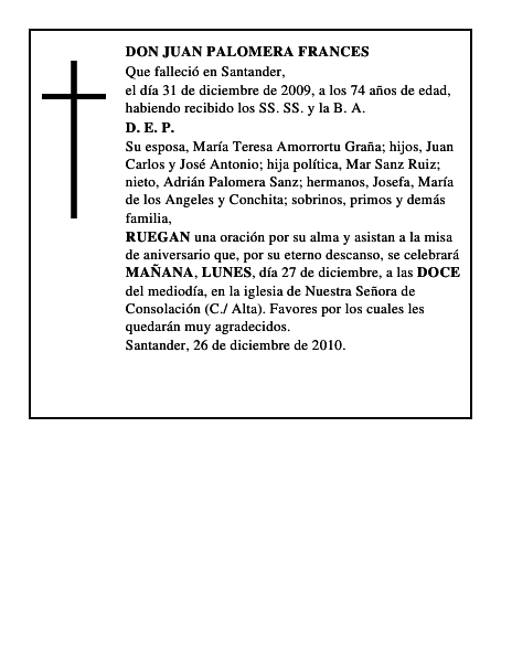 DON JUAN PALOMERA FRANCES