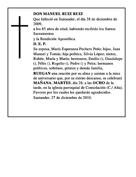 DON MANUEL RUIZ RUIZ