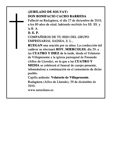 DON BONIFACIO CACHO BARREDA