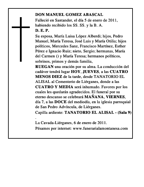 DON MANUEL GOMEZ ABASCAL