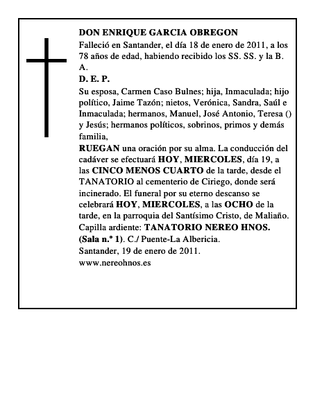 DON ENRIQUE GARCIA OBREGON