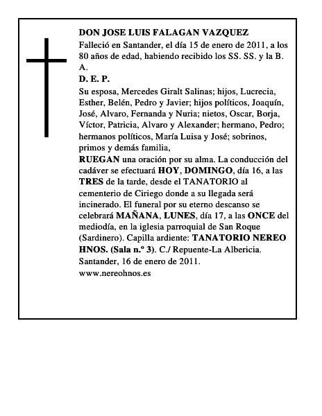 DON JOSE LUIS FALAGAN VAZQUEZ