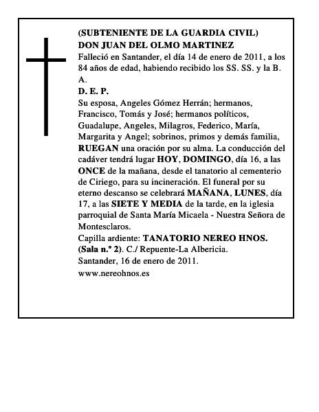 DON JUAN DEL OLMO MARTINEZ