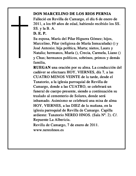 DON MARCELINO DE LOS RIOS PERNIA