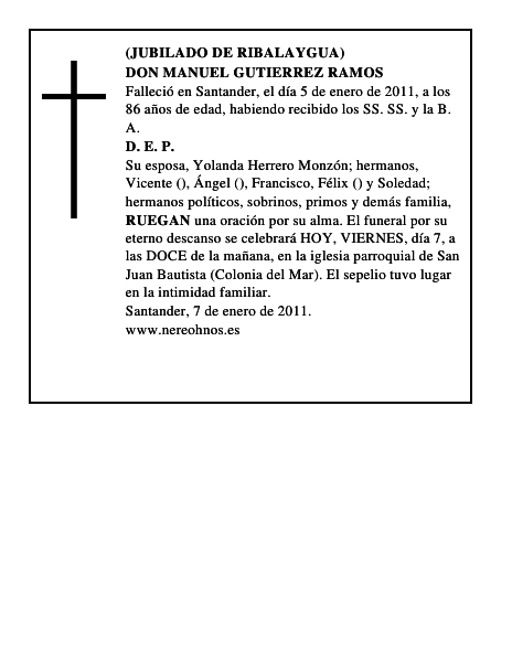 DON MANUEL GUTIERREZ RAMOS
