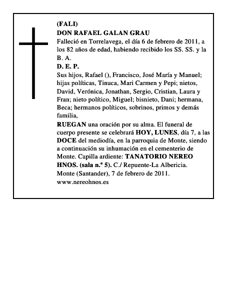 DON RAFAEL GALAN GRAU