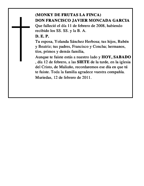 DON FRANCISCO JAVIER MONCADA GARCIA