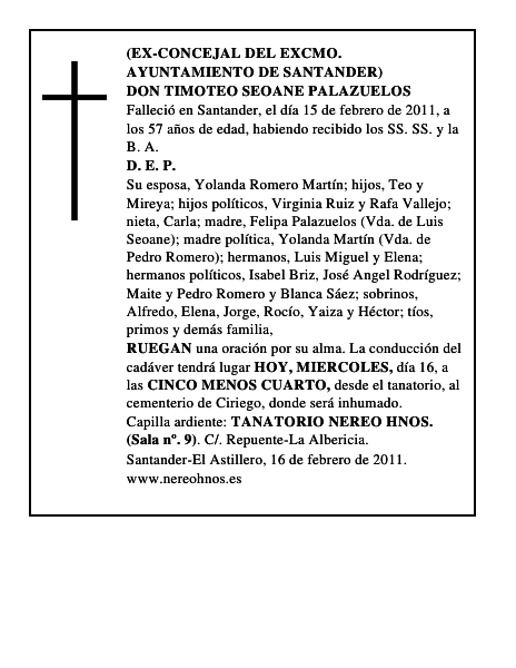 DON TIMOTEO SEOANE PALAZUELOS