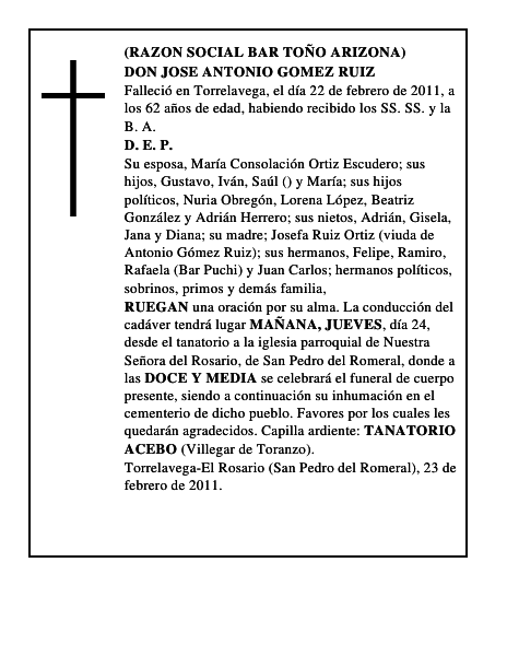 DON JOSE ANTONIO GOMEZ RUIZ