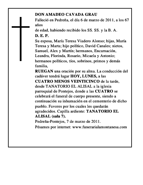 DON AMADEO CAVADA GRAU