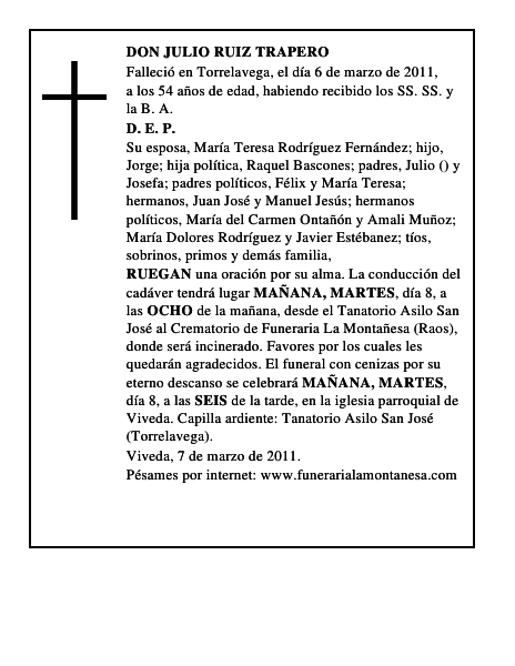 DON JULIO RUIZ TRAPERO