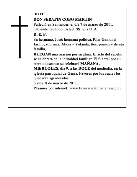 DON SERAFIN COBO MARTIN