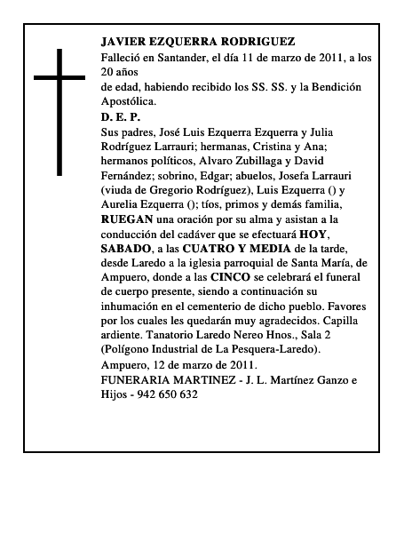 JAVIER EZQUERRA RODRIGUEZ