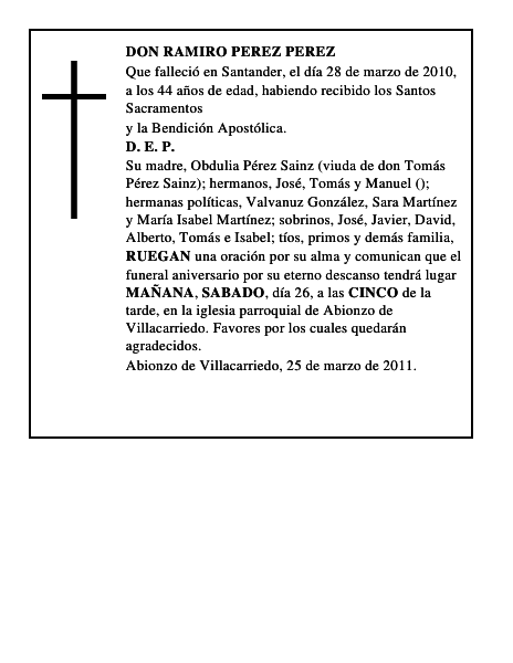 D. VICTORIANO ORTIZ GOMEZ