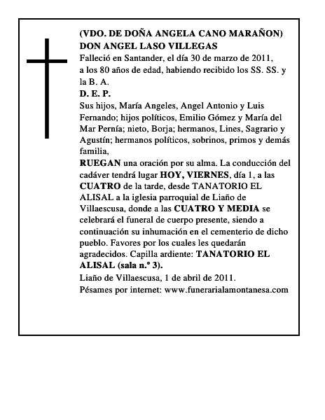 DON ANGEL LASO VILLEGAS