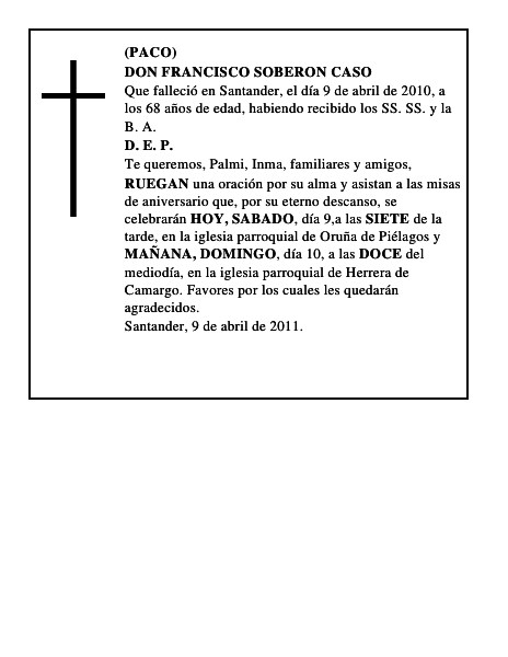 DON FRANCISCO SOBERON CASO
