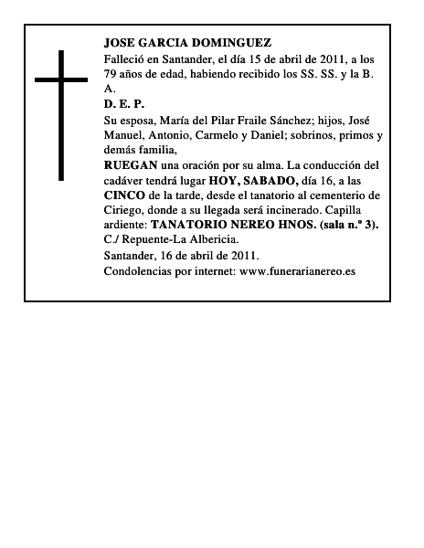 JOSE GARCIA DOMINGUEZ