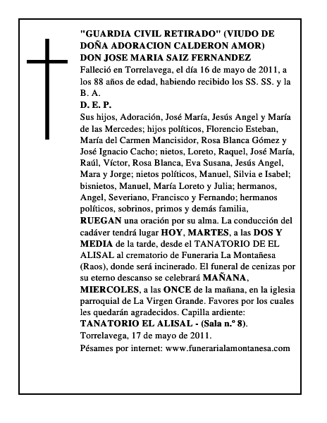 DON JOSE MARIA SAIZ FERNANDEZ