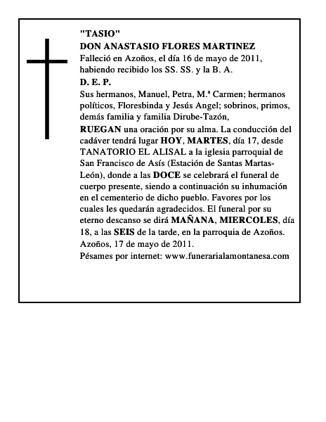 DON ANASTASIO FLORES MARTINEZ