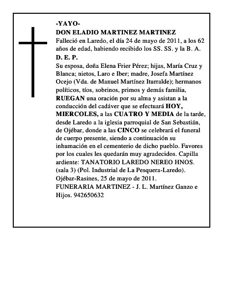 DON ELADIO MARTINEZ MARTINEZ