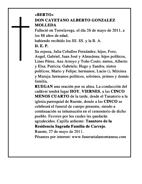 DON CAYETANO ALBERTO GONZALEZ MOLLEDA