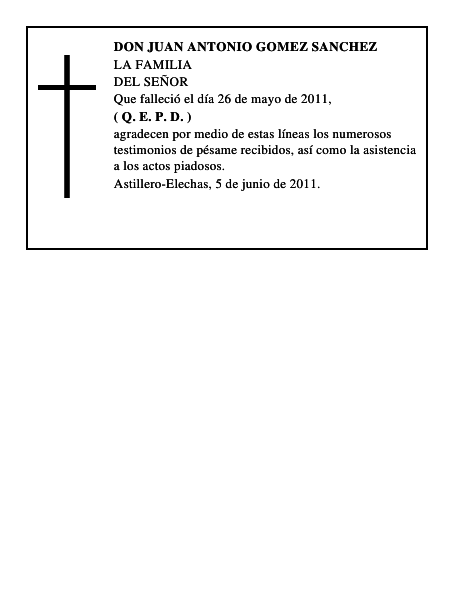 DON JUAN ANTONIO GOMEZ SANCHEZ