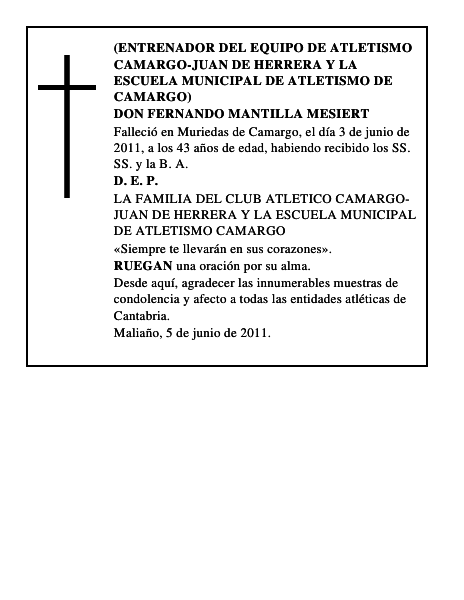 DON FERNANDO MANTILLA MESIERT