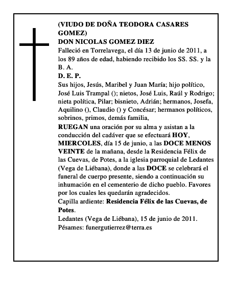 DON NICOLAS GOMEZ DIEZ