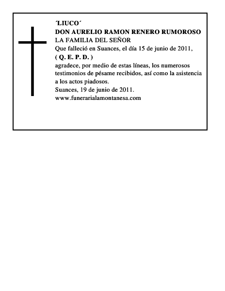 DON AURELIO RAMON RENERO RUMOROSO
