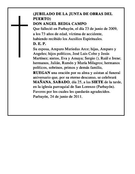 DON ANGEL BEDIA CAMPO