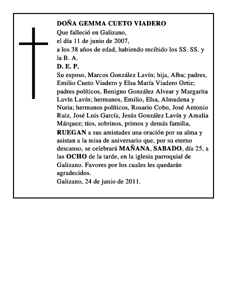 DOÑA GEMMA CUETO VIADERO