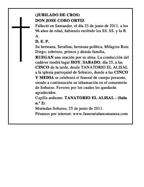 DON JOSE COBO ORTIZ